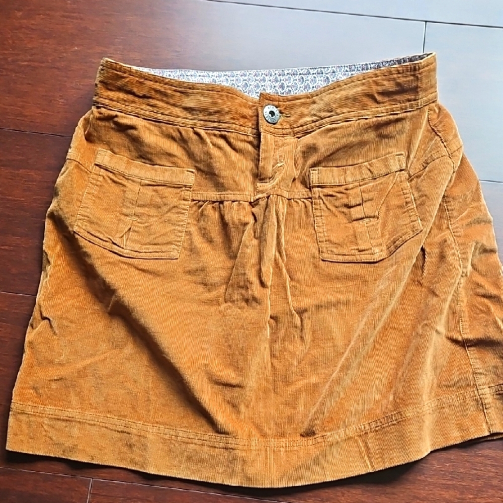 Brown Corduroy Skirt